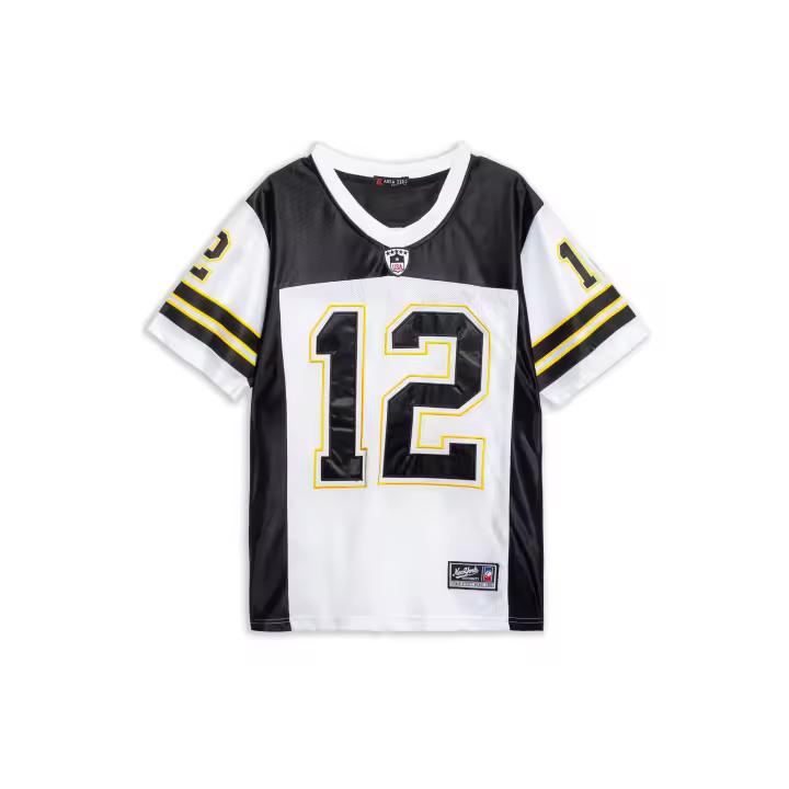 Camiseta Area Zero Negra Brady 12 Nfl Jersey - 1