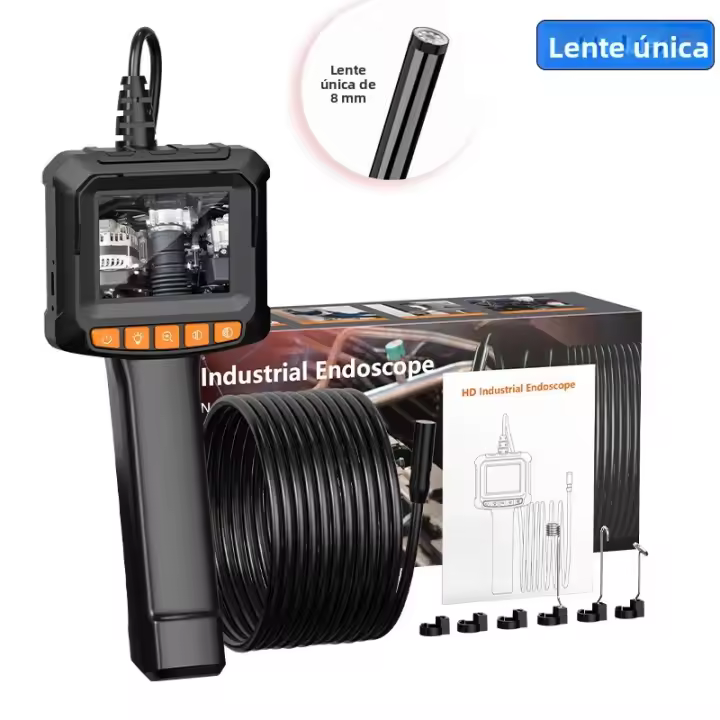 Cámara De Endoscopio Industrial 4.3" Con Lente Dual HD 1080P Inspección De Coche Cámara De Tubería Con LED IP67 Impermeable - 1