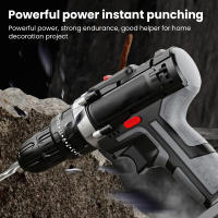 21V Cordless Electric Impact Drill 650W High-power electric drill lithium battery dual speed 40N.  m Torque Brushy Electric Screwdriver Power Tool - details 8