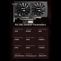 Tarjeta Gráfica Withtech Radeon AMD RX580 8GB GAMING con Alta Frecuencia de Núcleo y Gran Capacidad de Memoria - details 5