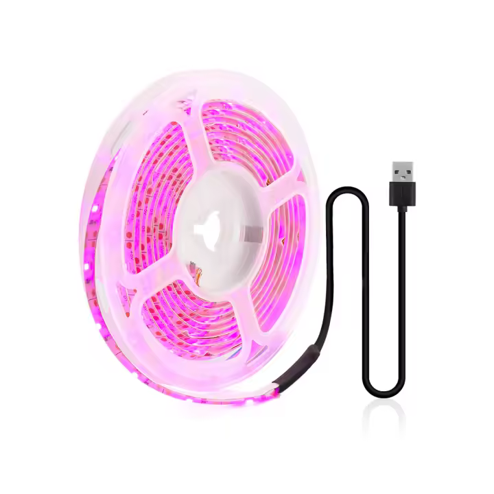 Luces De Crecimiento Para Plantas USB DC 5V Espectro Completo Lámpara Phyto En Tira De 2m 3m Para Semillas Flores Invernadero Y Plantas Hidroponicas Iluminación - 1