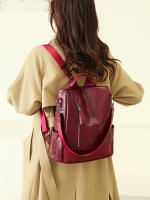 Mochila de moda para mujer diseñadora de alta calidad cuero suave estilo sencillo gran capacidad resistentes a las thefts material de encaje arcuado - details 9