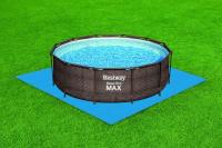 LILI HOME 🧩 Pack de 9 Piezas de Suelo para Piscina – Foam Azul Tamaño por pieza: 50 x 50 cm | Grosor: 2.5 mm | Cobertura total: 2.25 m² aprox. Es ideal para crear una superficie segura, limpia y cómoda alrededor de piscinas, en zonas de juego o cualq - details 0