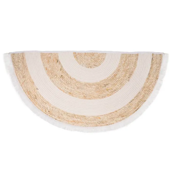 WANDERLUST DECO Alfombra fibra natural tejido artesanal marrón 100x50x1h cm. No viene montado - 1