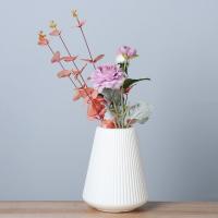 Vaso De Flores Moderno De Plástico Estilo Nórdico Imitación Cerámica Para Decoración Del Hogar Y Sala De Estar - details 8