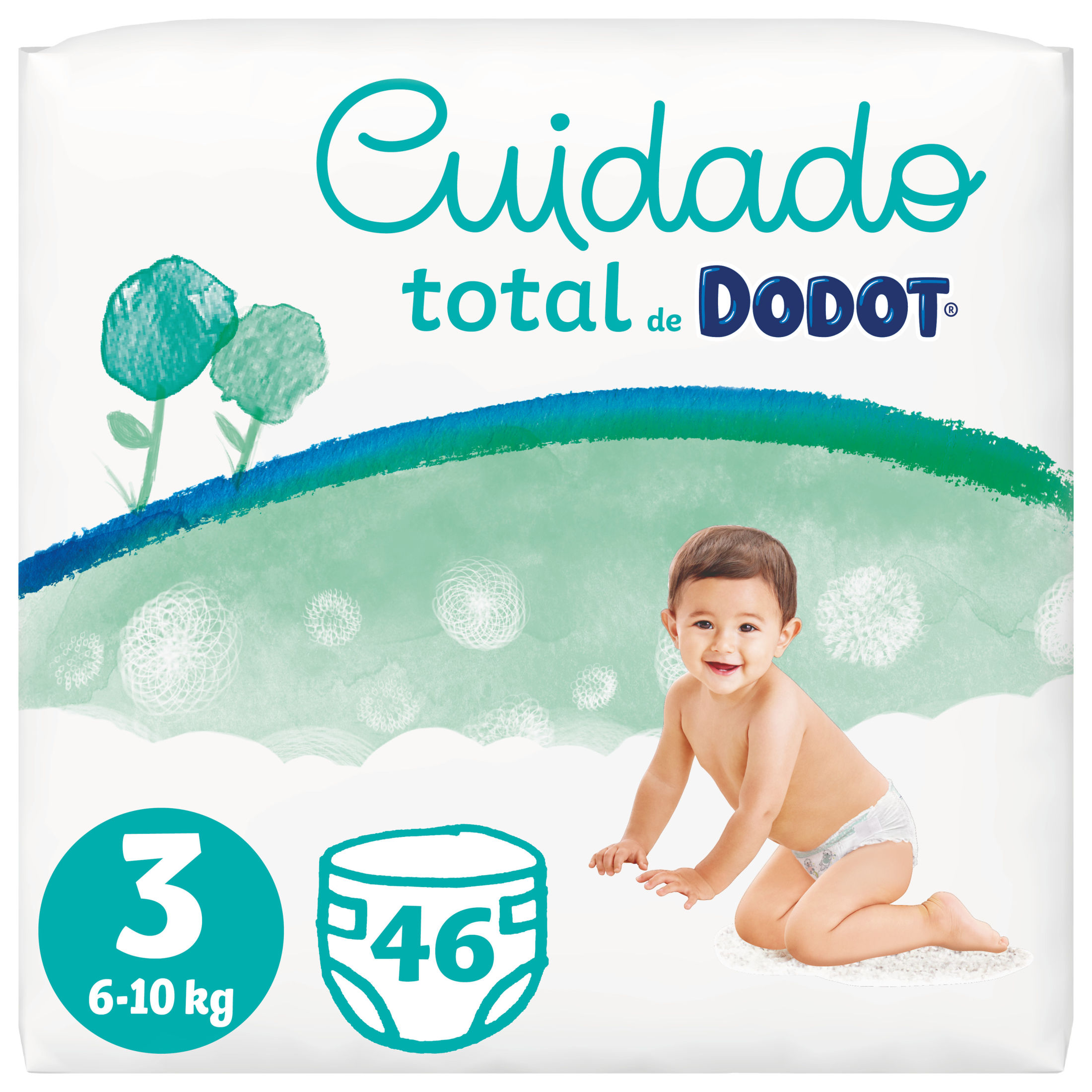 Dodot Cuidado Total Pañales Bebé, Tallas 1,2,3,4 y 5.
