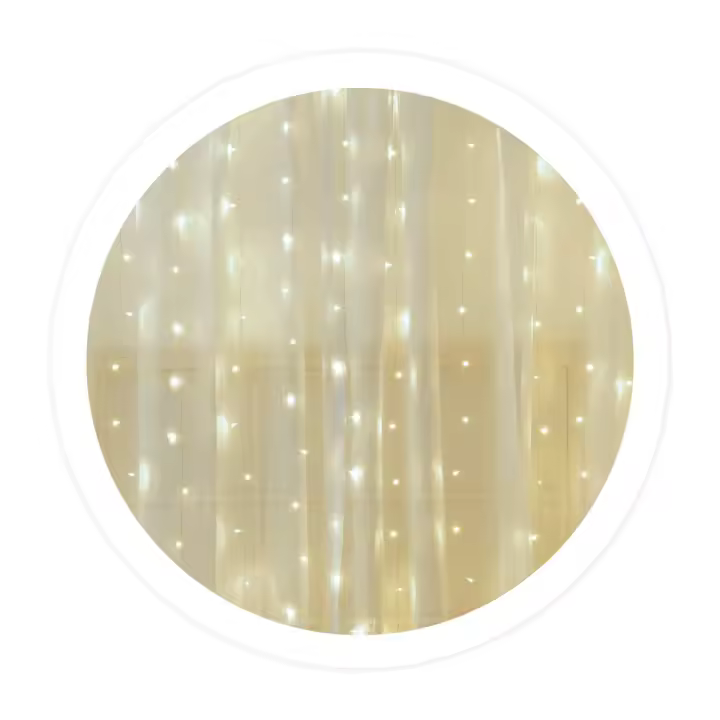 Gsc Evolution Cortina LED Luminosa GSC - 8 Funciones - Luz Fría y Cálida - 3x2 Metros - IP44 - Funciona a Luz - 1