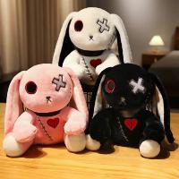 Muñeco De Peluche Gótico Y Spooky De Conejo Loco Juguete Adorable Horrorífico Para Niños Entre 3-6 Años Relleno De Algodón PP Material De Poliéster - details 0