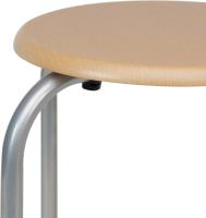STARLEY-Taburete De Metal Con Base De Madera,Banqueta para Cocina, Salón,Conteras de Goma Antideslizantes, Resistente y Ligera D.30cmx45cm - details 3
