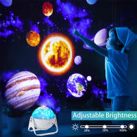 Proyector De Noche Estelar Para Niños 360° Rotativo Planetario Galaxia Lámpara LED Regalo De Cumpleaños O Navidad - details 4