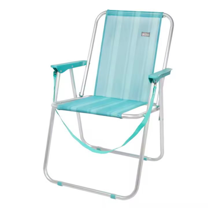 Silla playa aluminio plegable fija Mediterran 53X44X76 cm (Color Baby 53959) - 1
