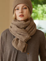 Chal De Lana Pura 100% Knit Invierno Otoño Cardigan Cape Warm Suave Pashmina Scarf Geométrico Fashion Para Mujer Adulto Casual - details 4