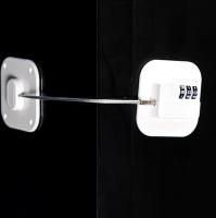 Candado blanco de 2 piezas para refrigerador con código - Candado infantil para refrigerador - Candado de combinación autoadhesivo para refrigerador - Cerradura de seguridad para puerta de refrigerador, armarios con ventana, roperos - Candado para bebés - - details 1