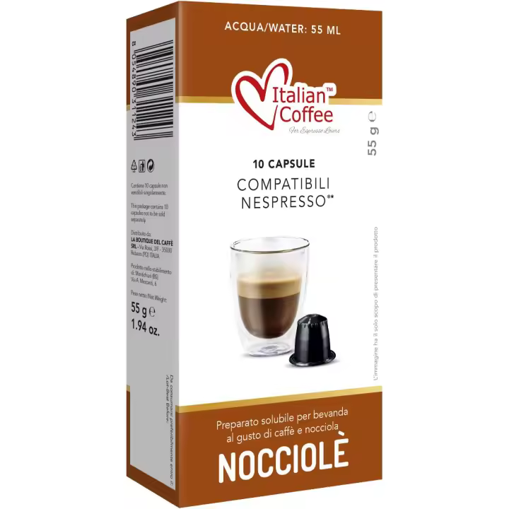 60 Cafes Cortado Nespresso - Capsulas Compatibles - Sabor Avellana - 60 Bebidas - 1