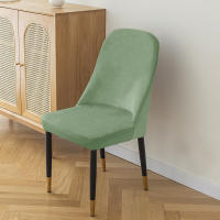 Cubierta De Silla De Cuero Grueso En Color Sólido Lavable Para Oficina Y Hogar Antideslizante Incluyente Para Sillas Curvas - details 8