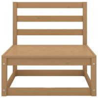 vidaXL Muebles de jardín 3 piezas marrón miel madera maciza de pino - details 4
