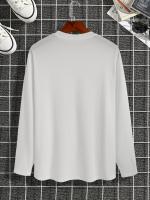 Camiseta De Algodón Puro 100% Para Hombre Estampado De PARIS Cuello Redondo Manga Larga Cómoda Y Casual Para El Verano - details 18