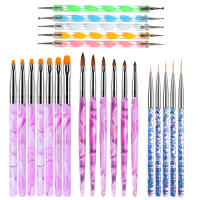 Juego De Pinceles Para Acrylic Nails Arte De Uñas Decoración Dibujando Herramientas De Manicura Diseño De Uñas Accesorios De Maquillaje - details 1