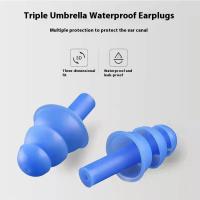 Juego De Clips Para La Nariz Y Auriculares De Natación En Silicona Triple Capa Impermeable Antideslizante Y Antiobstrucción Para Adultos - details 11