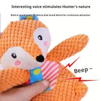 Juguetes De Peluche Para Mascotas Resistentes Al Masticar Sonidos Interactivos Para Perros Y Gatos Alivio De Mordedura Juguete Divertido Para Animales - details 6
