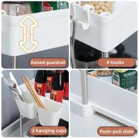 Organizador De Baño Y Cocina Colgante Con Gancho Y Cesta Deslizante Ecológico Para Optimizar Espacio Debajo Del Grifo - details 7