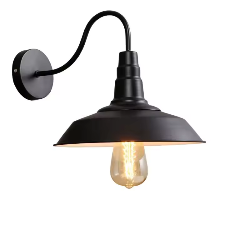 Lámpara De Pared Retro Vintage Estilo Americano Rusticidad Industrial Para Exterior E Interior Iluminación Para Pasillo Y Barra Impermeable - 1