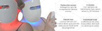 Tenscare Glomask Mascarilla Facial LED Azul, Roja E Infrarroja para Acné, Arrugas y Rejuvenecimiento - details 3
