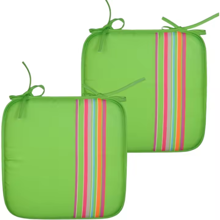 COSHANO Cojines Acolchados para sillas de Cocina, cojin para terraza, jardín, balcón, Comedor. Tamaño 38x38cm. (Verde 2 pzas) - 1