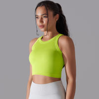 Sujetador Deportivo De 2 Niveles Para Mujer Sexy Yoga Alta Soporte Impacto Deporte Ropa Interior Correr Secado Rápido Top Deporte Gimnasio Con Almohadillas - details 55