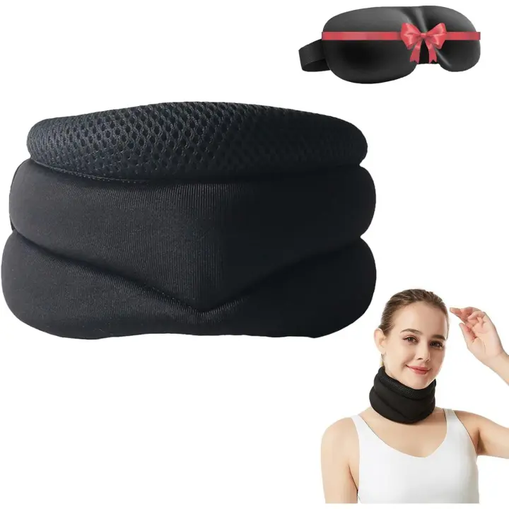 Vitavix - Soporte cervical para ronquidos, collarines cervicales para el dolor y soporte cervical, collarín cervical suave, almohadas de espuma viscoelástica para aliviar la presión cervical (1 unidad) - 1