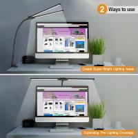 ORION91 Lámpara LED Fijar Mesa Flexo Gigante Color Blanco 5 Tonos de Luz Regulable (61,3x62 cm) Oficina Teletrabajo Escritorio Ordenador - SpazioLuzio - details 5