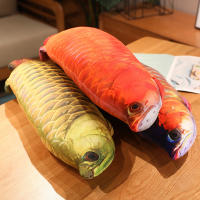 Juguete De Peluche Realista De Arowana Dorada Cálido Y Suave Muñeco De Pescado Almohadilla De Pescado Cojín Para Gatos Regalo Para Todas Las Edades - details 20