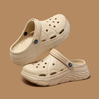 Sandalias De Plataforma Moda Para Mujer Verano 2025 Suela Gruesa EVA Clogs Para Jardín Antideslizantes Playa Con Agujeros Talla True - details 11
