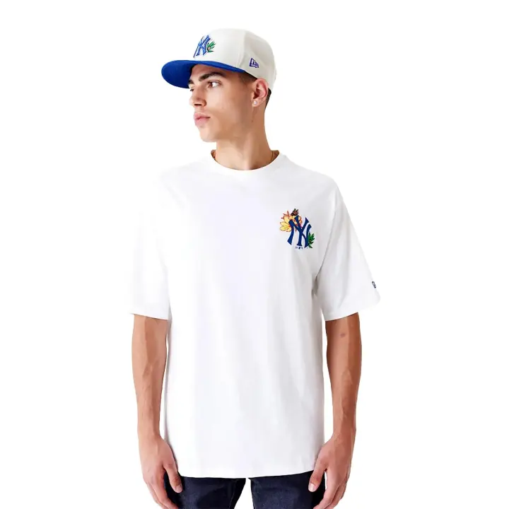 Camiseta New Era Blanca Yankees Mlb Floral Grphc Os Tee Neyyan - 1