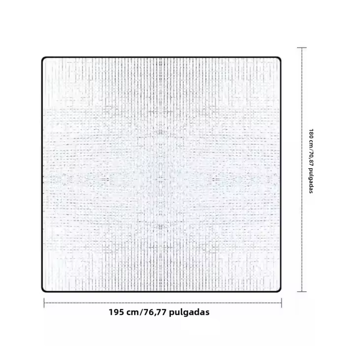 Manta De Camping Térmica Doblesided 195x180cm Alfombra De Plástico Para Pícnic Y Exterior Plegable Isolante De Aluminio Para Suelo Del Tienda - 1