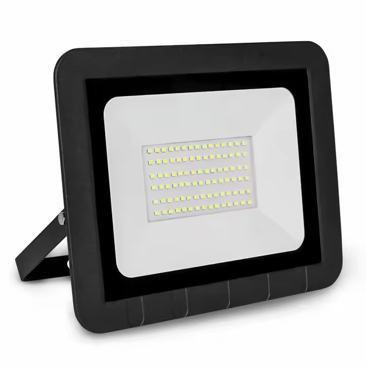 PROJETOR LED PLANO PRETO MATEL IP65 50W FRIA - 1