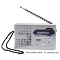 Mini Radio Multifuncional Con Antena Telescopio Receptor De Sonido VBESTLIFE AM FM Portátil Para Pocket BCR119 - details 0