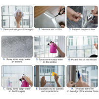 Película De Espejo Unidireccional Para Ventanas Adhesiva Reflector Solar Protector De UV Para Vidrio De Hogar Y Coche DIY Tela De Vinilo Privacidad - details 12