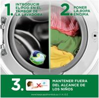 Ariel | Pack Active Todo En 1 PODS, Detergente Líquido Para Lavadora + Defensa Activa Contra El Olor Lavados, Limpieza Profunda Y Acción Extra Contra Los Malos Olores 4x19 cápsulas - details 1