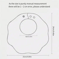 4Pcs Bibs Para Bebés Suaves Y Cómodas Adecuados Para Edades 0-3 Años Con Botones Ocultos Lavables - Máquina Lavable Toallas De Gauze Para Recién Nacidos Impermeables Para Saliva - Toallas De Saliva Para Bebés Perfectos Para Regalos De Baño - details 1