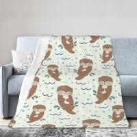 Manta Suave Y Cálida De Terciopelo En Rosa Con Diseño De Animales Adorables Como Koala Cerdo Panda Pug Para Sofá Cama Oficina Uso En Todas Las Estaciones - details 8