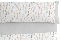 🌟 Juego de Sábanas Burrito Blanco Kids 50% Algodón - Diseño de Corazones para Camas de 90 y 105 cm 🌈Modelo 180 Gris - details 3