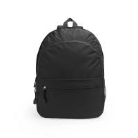Mochila básica unisex de color liso, bolsillos con cremallera, redecilla lateral, tiras y espalda acolchadas, Le Côté Chic - details 0