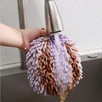 Toallas De Mano De Microfibra Chenille Para Cocina Y Baño Secado Rápido Absorbentes Con Anillas Para Colgar Técnica De Cepillado De Algodón - details 2