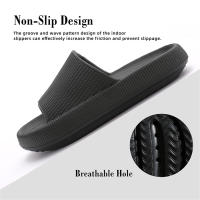 Chinelos De Hombre Ligeros Y Antideslizantes Impermeables Para Interior Y Exterior Suela Gruesa Y Suave Antideslizante Verano Para Baño - details 5