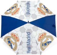 Arditex Paraguas infantil Real Madrid equipo de fútbol, mango de bastón, azul y gris con estampado del escudo - 76 cm - details 1