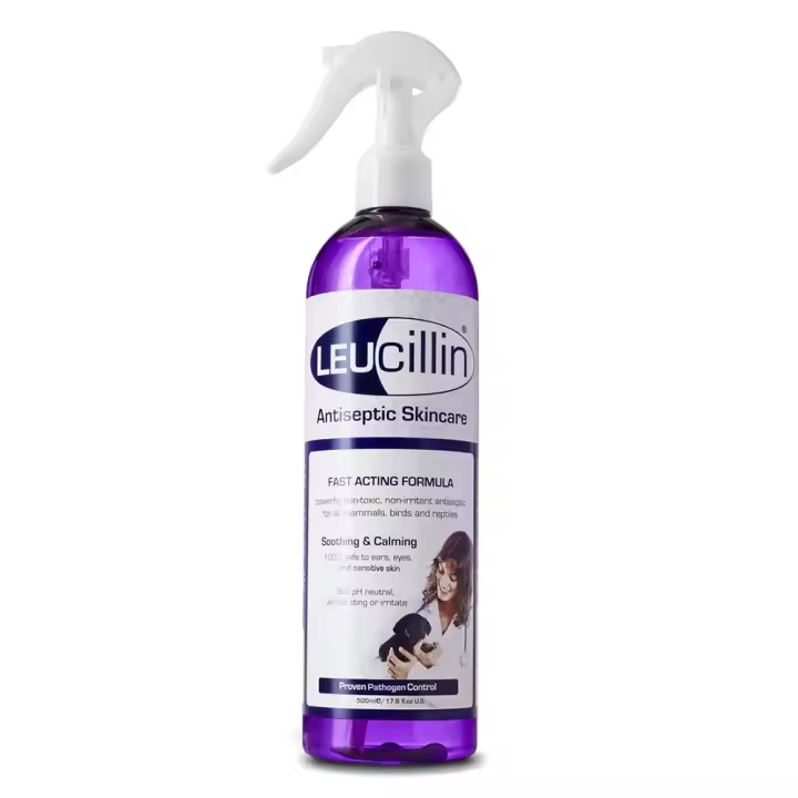LEUcillin spray 500 ml Desinfectante tópico natural que promueve la cicatrización y prevención de infecciones para todo tipo de animales Chemical Ibérica - 1