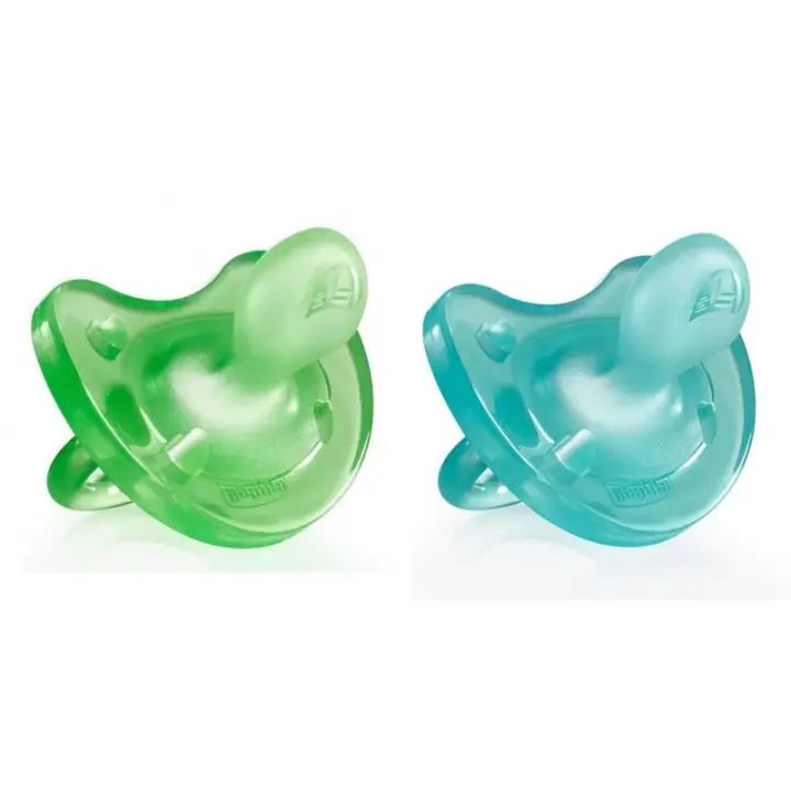 CHICCO CHUPETE PHYSIO SOFT SILICONA AZUL Y VERDE 6-16 MESES 2 U - 1