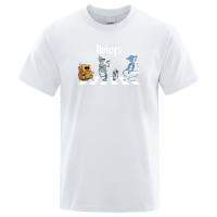 Camisa De Algodón Para Hombre Verano Con Impresión De Droides Camiseta Fresca Con Mangas Cortas Estilizada Para Respirar Casual O-Neck - details 7