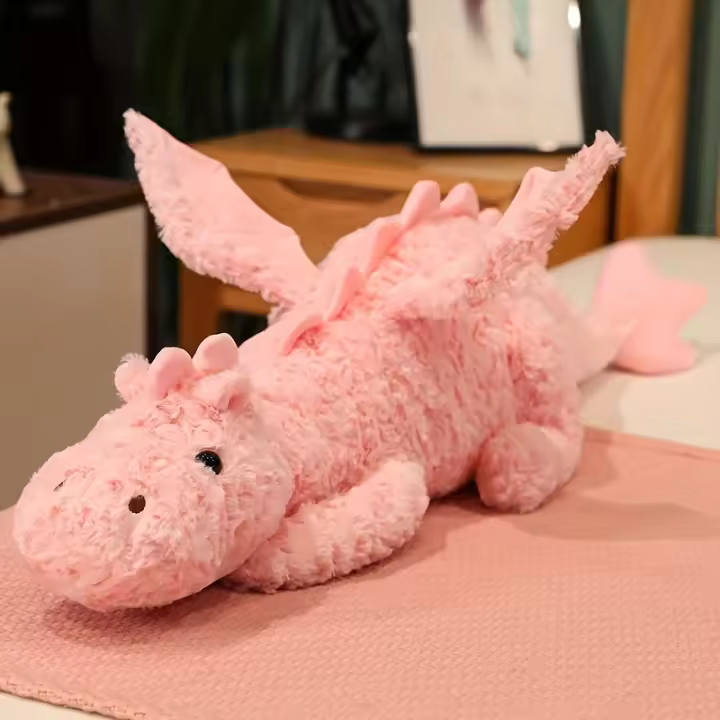 Juguete De Peluche De Dinosaurio Con Dos Colores Diferentes Dragón Volador Juguete Suave Para Regalos De Cumpleaños Para Amigos Adecuado Para Valentine's Day - 1